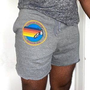 Aviator Nation Men’s Logo Sweatshort Heather Gray